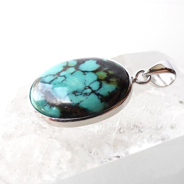 ナチュラルターコイズ ペンダントトップ チベット産 天然石