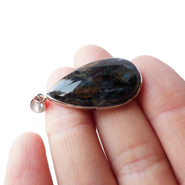 ブルーピーターサイト ペンダントトップ ナミビア産 天然石