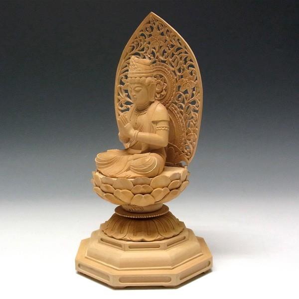 勢至菩薩 坐像 高さ24cm 柘植製 木彫り 仏像 : 仏像と縁起物の専門店