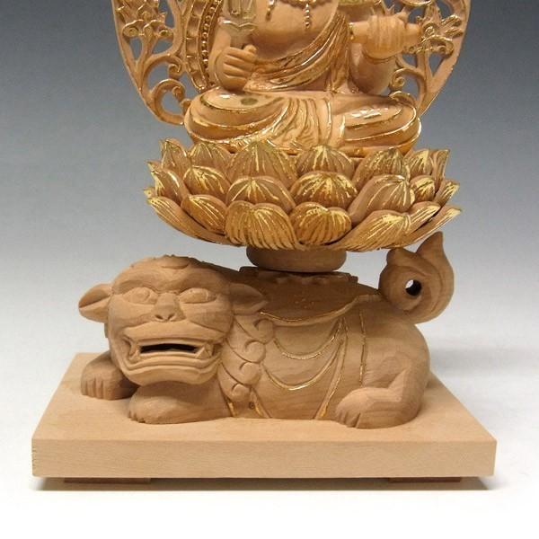 釈迦三尊像 高さ20cm 柘植製 釈迦如来 文殊菩薩 普賢菩薩 木彫り 仏像