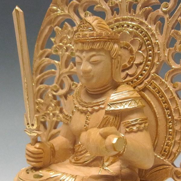 釈迦三尊像 高さ20cm 柘植製 釈迦如来 文殊菩薩 普賢菩薩 木彫り 仏像