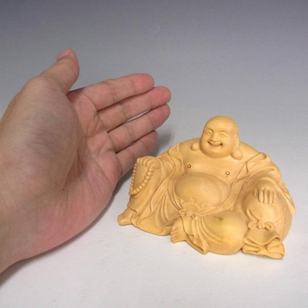 木彫り 布袋 置物 柘植製 高さ5.5cm : 仏像と縁起物の専門店 龍祥本舗