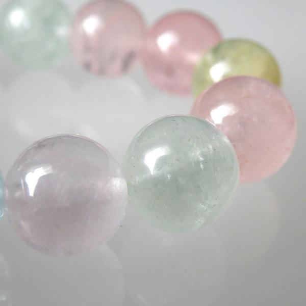 ミックスベリル ブレスレット ブラジル産 10mm玉 天然石