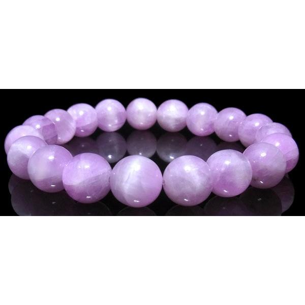 S&A ミルキーアンバー☆デイジーブレスレット 万博ポーランド館 ミルキーアメジスト丸玉ブレスレット 12mm｜マライカ公式通販