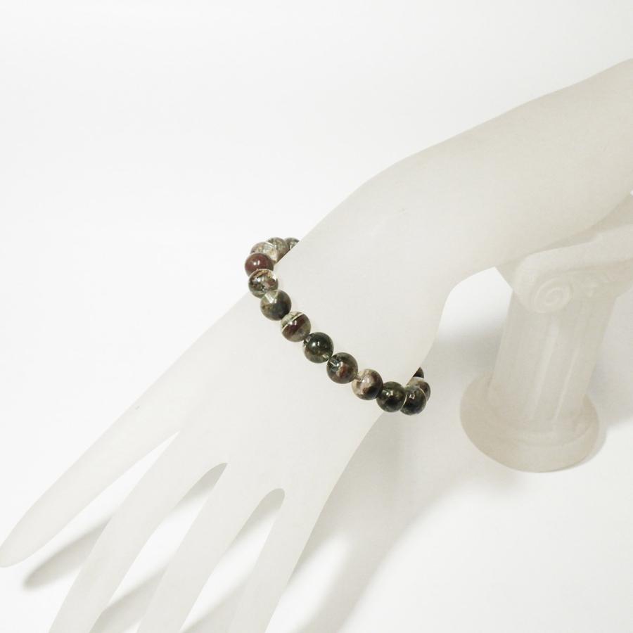 ガーデンクォーツ ブレスレット 9mm玉 内周16.5cm 天然石