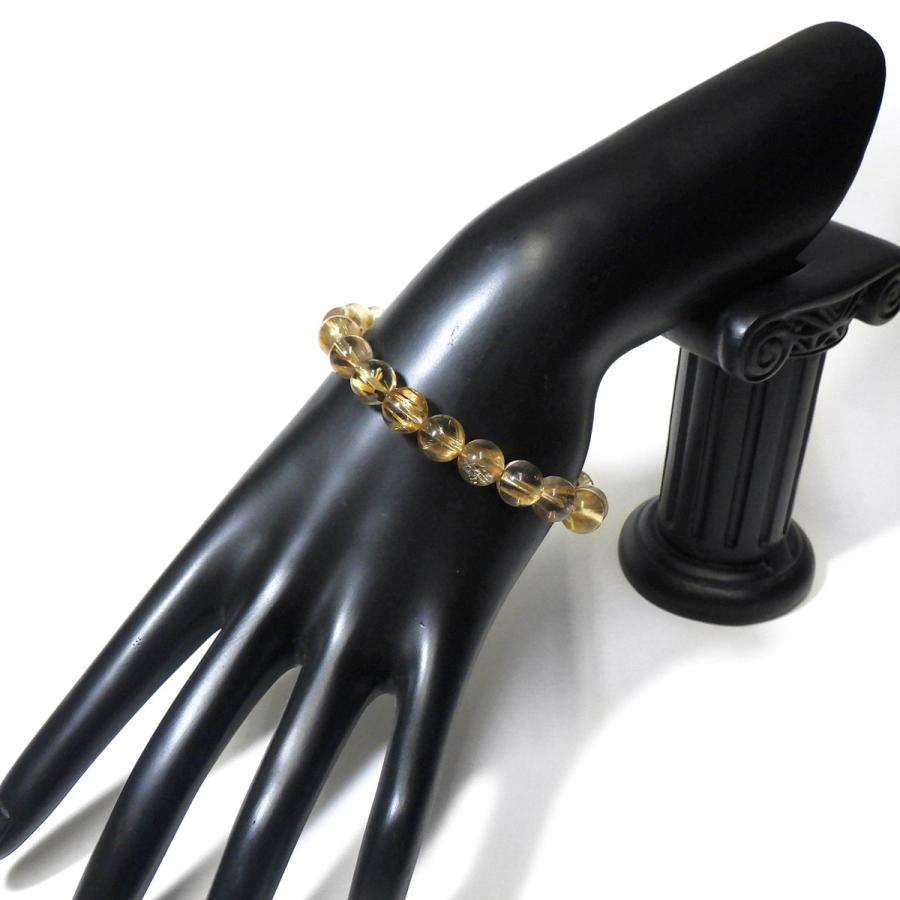 ルチルクォーツ ブレスレット 9mm玉 内周16.5cm 天然石 パワーストーン