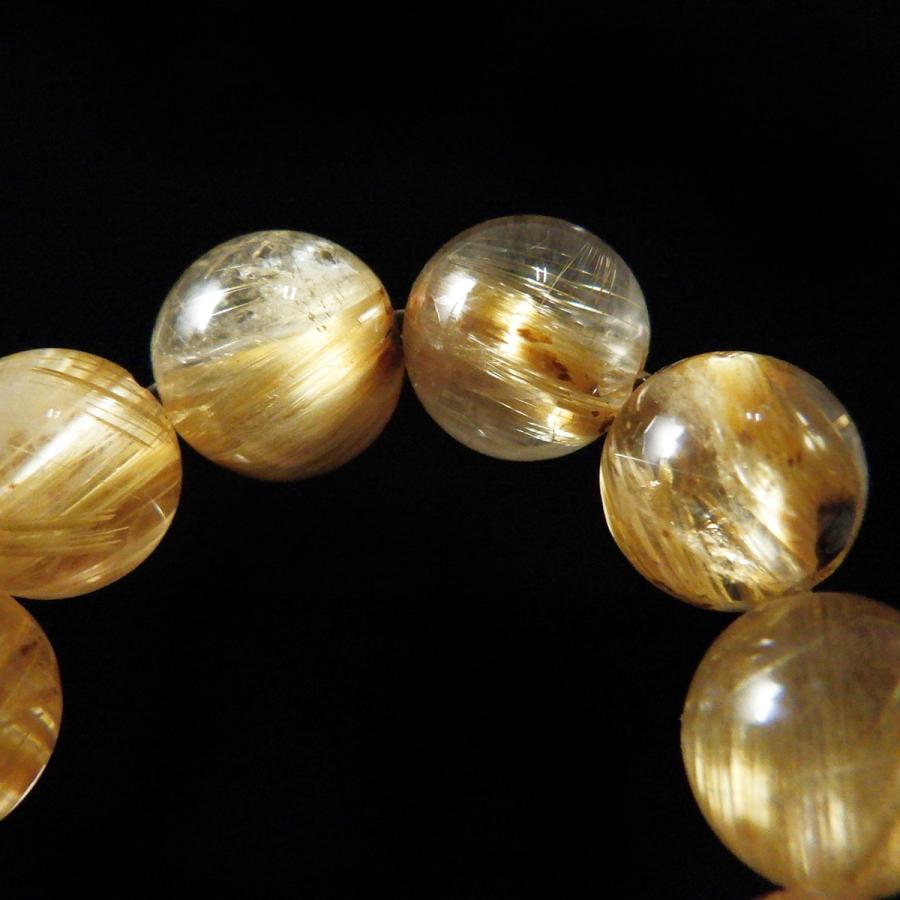 ルチルクオーツ　パワーストーンブレスレット　内径約16cm ルチルクォーツ ブレスレット 8mm玉 内周16cm 天然石