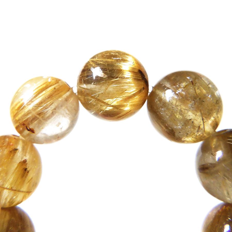 ルチルクオーツ　パワーストーンブレスレット　内径約16cm ルチルクォーツ ブレスレット 8mm玉 内周16cm 天然石