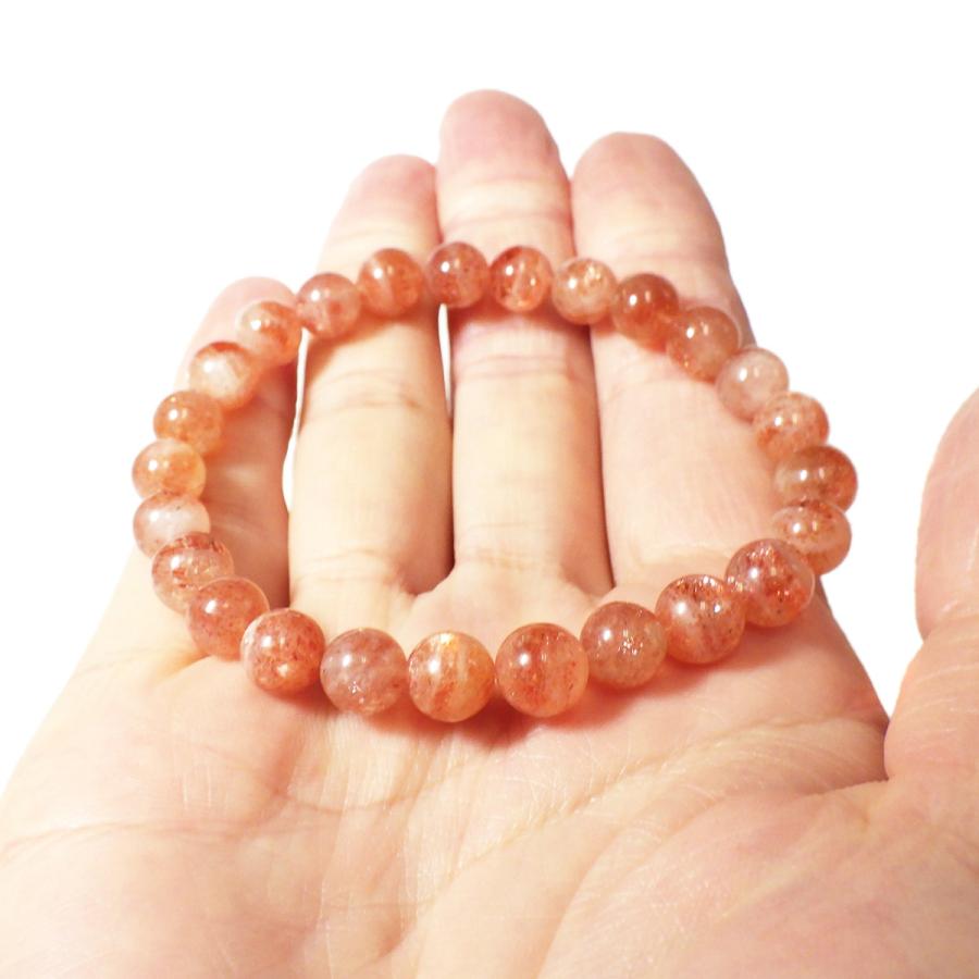 サンストーン ブレスレット タンザニア産 8mm 内周17cm 天然石