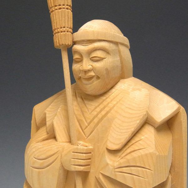 木彫り 高砂 置物 高さ24cm 桧製 : 仏像と縁起物の専門店 龍祥