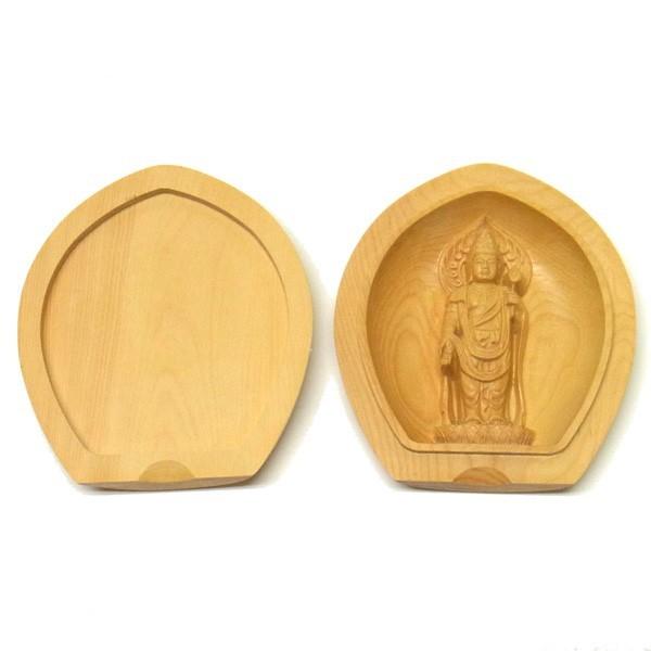 懐中仏 立聖観音 観音菩薩 柘植製 香合仏 仏像 : 仏像と縁起物の専門店