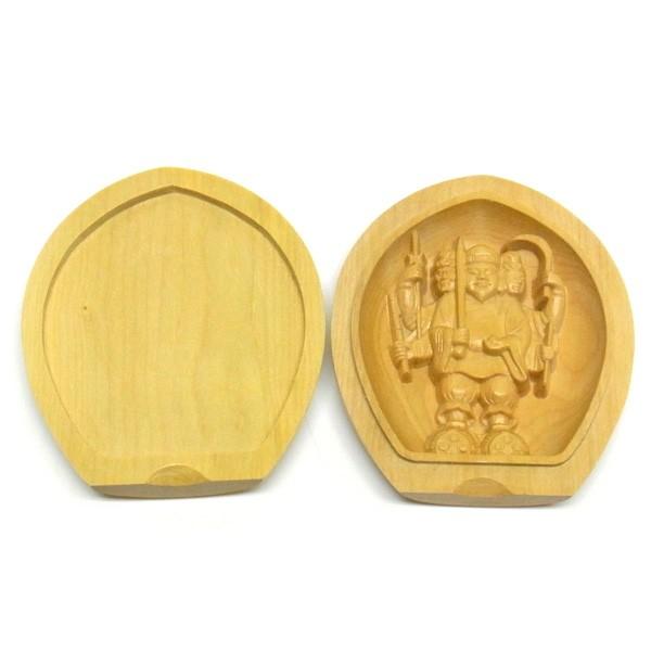 【セール・新品】 香合仏　大黒天　白檀　仏龕　懐中仏　大黒 香合仏 三面大黒天 白檀製 - 仏像の通販、特注仏像・オリジナル仏像