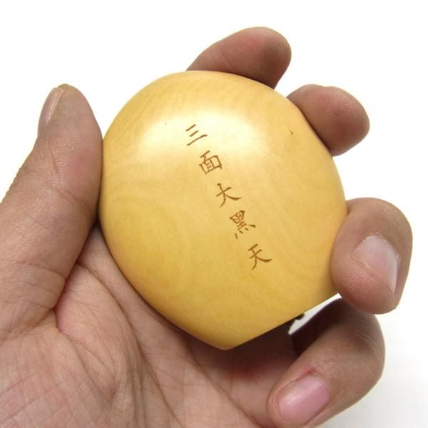 懐中仏 三面大黒天 柘植製 香合仏 仏像 : 仏像と縁起物の専門店 龍祥