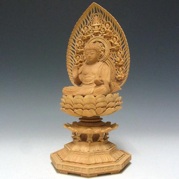 薬師如来 坐像 高さ27cm 柘植製 木彫り 仏像 : 仏像と縁起物の専門店