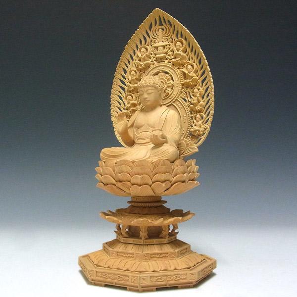 薬師如来 坐像 高さ27cm 柘植製 木彫り 仏像 : 仏像と縁起物の専門店