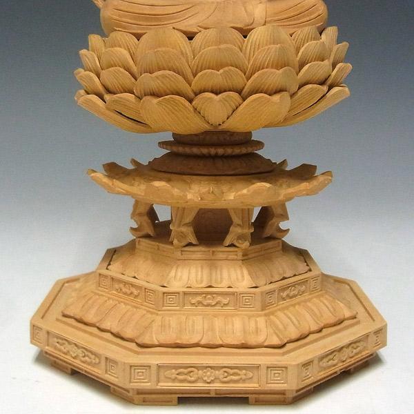 薬師如来 坐像 高さ27cm 柘植製 木彫り 仏像 : 仏像と縁起物の