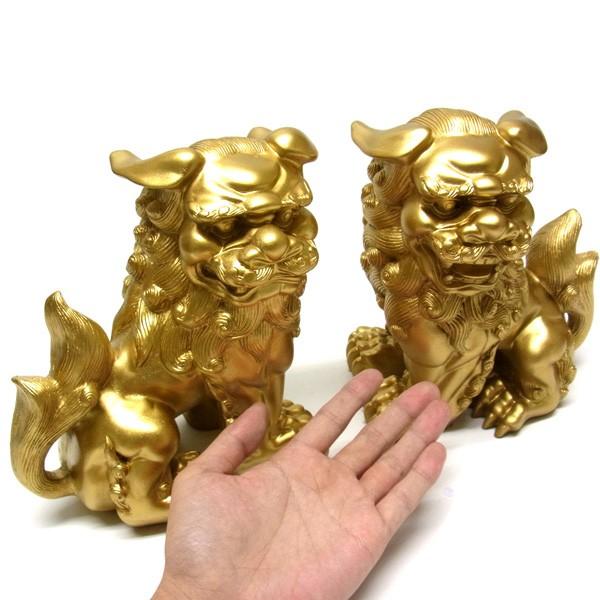 79cm 金彩 獅子　狛犬　縁起物 開運 福寿 額縁　輪島塗　沈金 Amazon.co.jp: 風水・開運置物 狛犬（獅子狛犬）金 20cm
