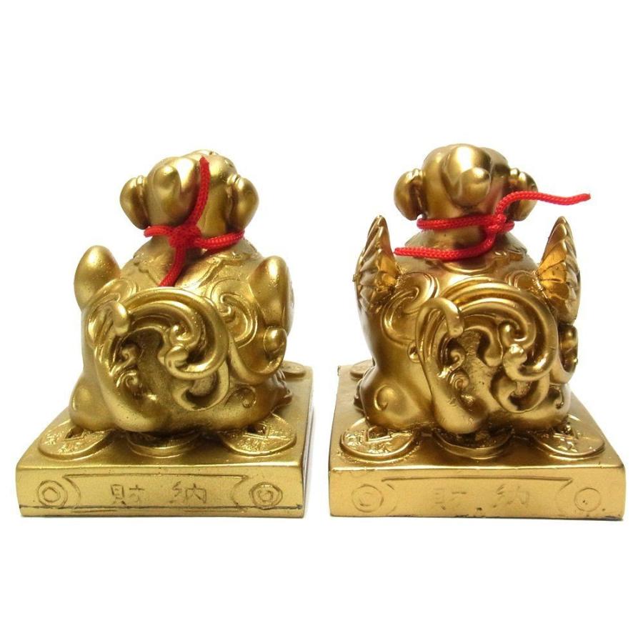 貔貅 ヒキュウ 10cm 風水 置物 金運 ギャンブル運 : 仏像と縁起物の