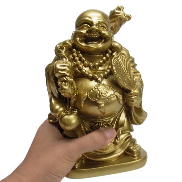 金の布袋 布袋 置物 20cm 開運 縁起物 : 仏像と縁起物の専門店 龍祥