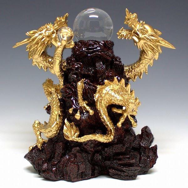 風水龍 置物 双龍（大）34cm : 仏像と縁起物の専門店 龍祥本舗 - 通販