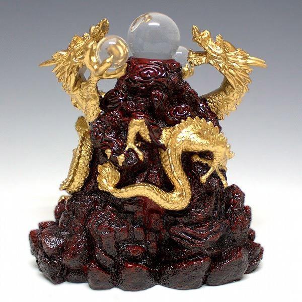 風水龍 置物 双龍（中）20cm : 仏像と縁起物の専門店 龍祥本舗
