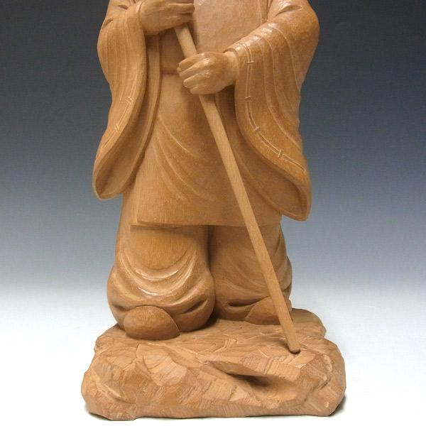 猿田彦大神 高さ30cm 楠製 木彫り 神像 日本仏師作品_10