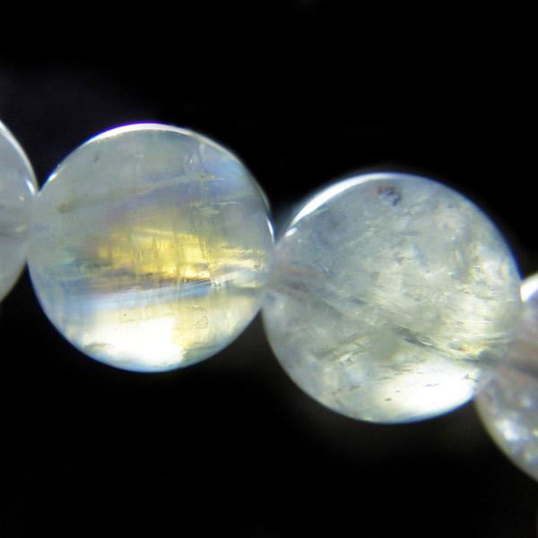 レインボームーンストーン ブレスレット インド産 9.5mm玉 天然石