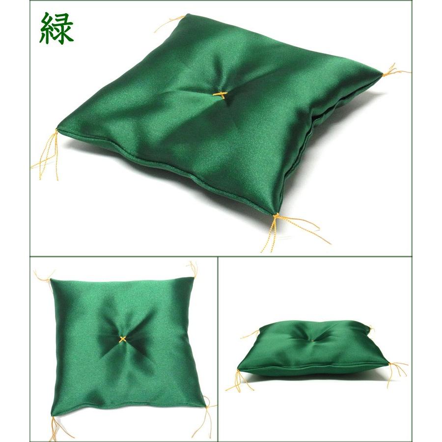 ★オーダーページ★ ミニ座布団 無地 置物用 ハンドメイド ミニチュア ミニ座布団 飾り座布団 金彩菱形 10cm角 4個セット 置物用