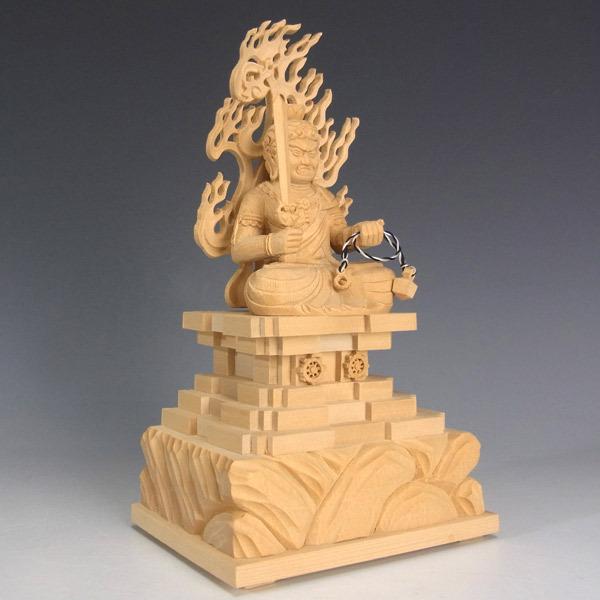不動明王』木彫り 木造り 高さ20cm 時代物