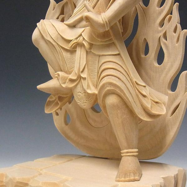 蔵王権現 立像 高さ31cm 桧製 木彫り 仏像 : 仏像と縁起物の専門店 龍