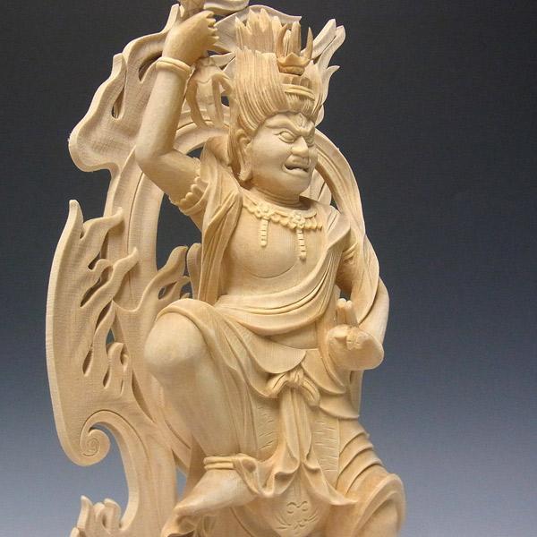 蔵王権現 立像 高さ31cm 桧製 木彫り 仏像 : 仏像と縁起物の専門店 龍