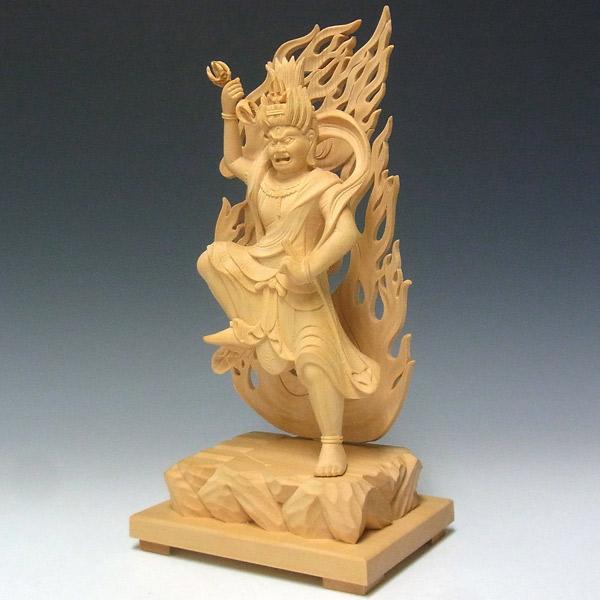 蔵王権現 立像 高さ31cm 桧製 木彫り 仏像 : 仏像と縁起物の専門店 龍