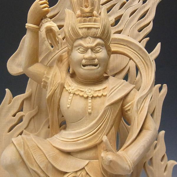 蔵王権現 立像 高さ31cm 桧製 木彫り 仏像 : 仏像と縁起物の専門店 龍