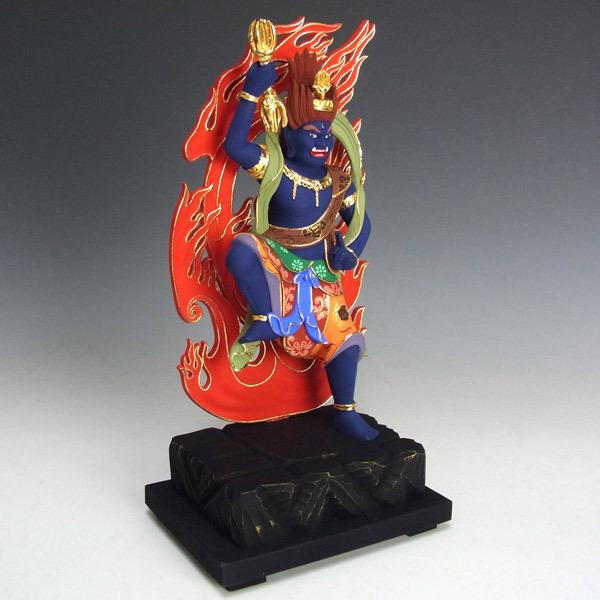 彩色蔵王権現 立像 高さ31cm 桧製 木彫り 仏像 : 仏像と縁起物の専門店