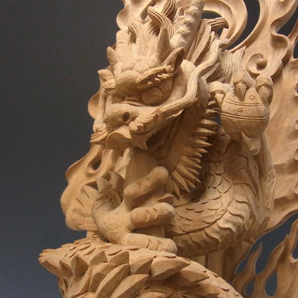 倶利伽羅不動尊像 高さ72cm 楠製 龍剣 竜剣 木彫り 仏像 : 仏像と