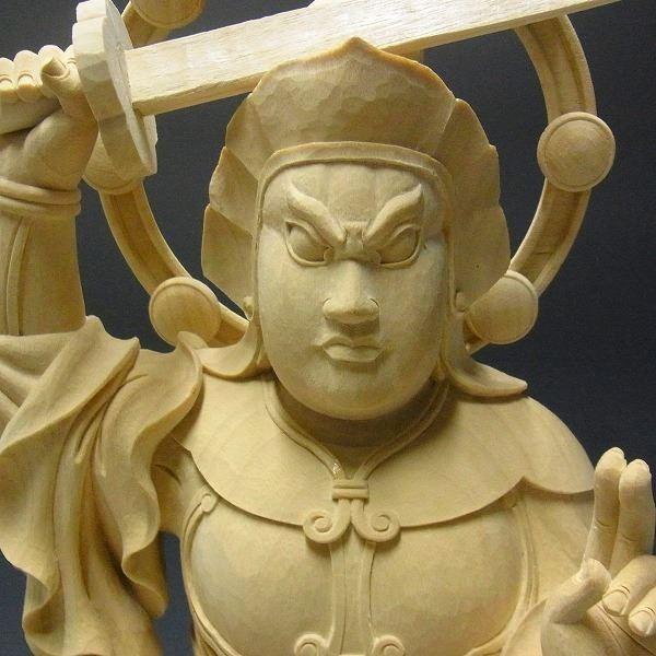 妙見菩薩 高さ54cm 楠製 木彫り 仏像 :ZLA-3:仏像と縁起物の専門店 龍 