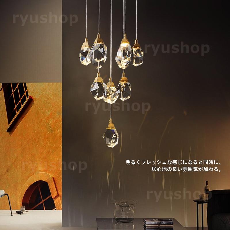 LED ペンダントライト 水晶ガラス 北欧 おしゃれ 星 菱形 多面体 LED ペンダントライト 水晶ガラス 北欧 おしゃれ 星 菱形 多面体