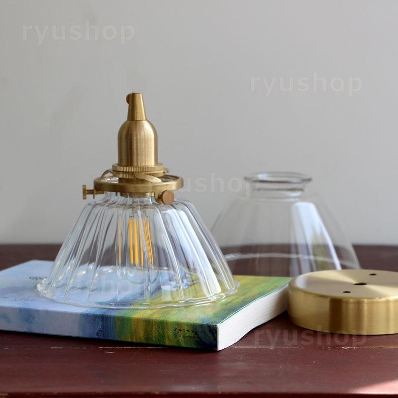 AAAZM ペンダントライト 和風 ガラス 真鍮 LED電球 北欧 おしゃれ 和風