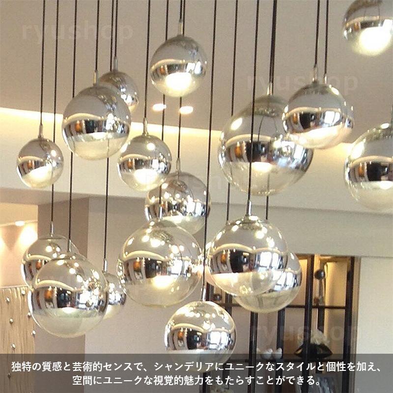 ペンダントライト ガラス 北欧 おしゃれ LED電球対応 ボール 丸型