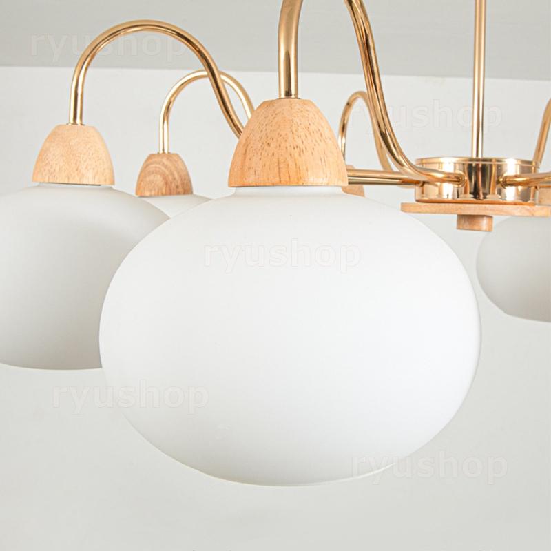 AAAZM シャンデリア 北欧 おしゃれ LED電球 枝型 天井照明器具 ガラス