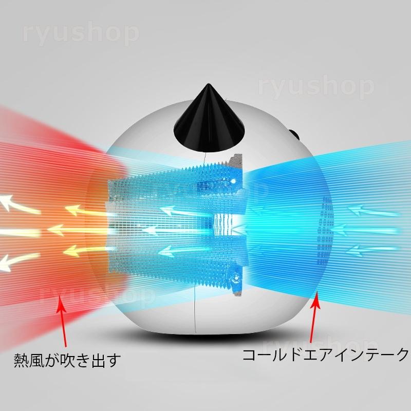 セラミックヒーター 電気ファンヒーター 3秒速暖 ポータブル 電気ヒーター おしゃれ 卓上 脱衣所 静音設計 省エネ おすすめ 送料無料｜ryushop｜04