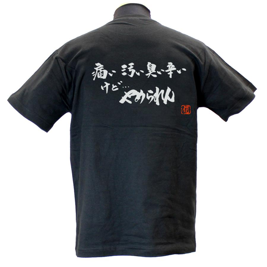 痛い汚い臭いけどやめられん 綿Tシャツ 【普段着用】｜ryusports｜04