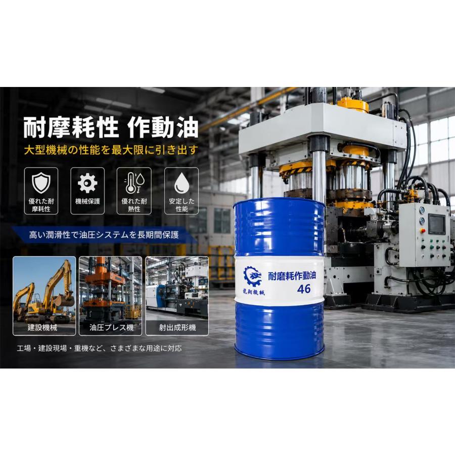 スーパーハイドロ 46 油圧作動油　鉱物油 耐摩耗性 200L 業務用オイル 法人限定】スーパーハイドロ 46 油圧作動油 VG46 鉱物油 耐摩耗性 200L