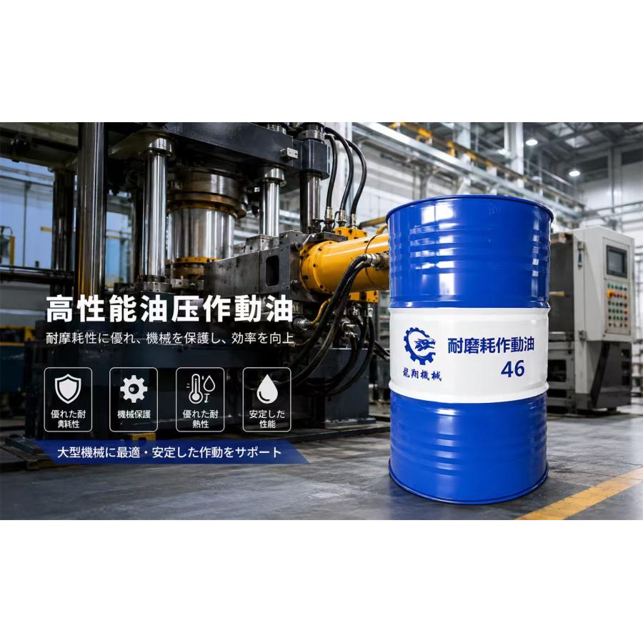 法人限定】スーパーハイドロ 46 油圧作動油 VG46 鉱物油 耐摩耗性 200L