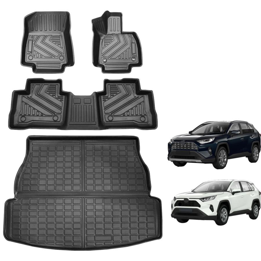 トヨタ RAV4 XA50型 車用フロアマット・カーマット 3DTPE材質車対応 