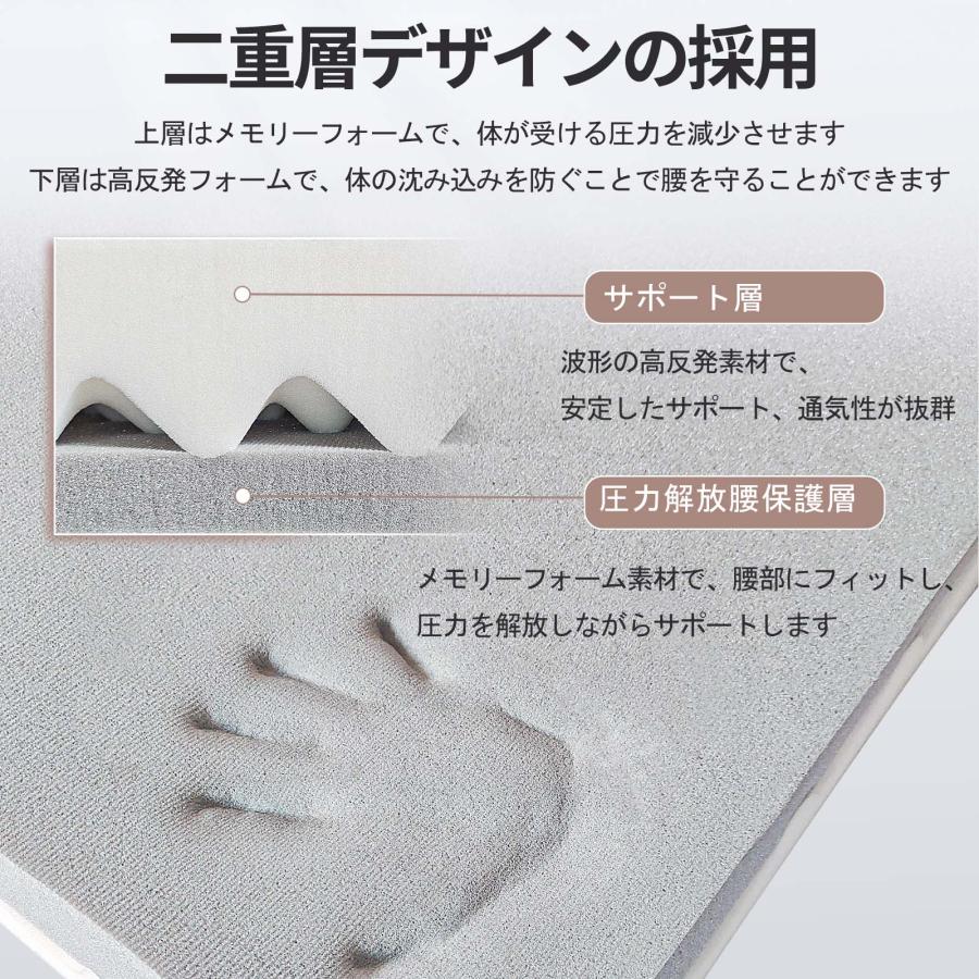 マットレス 三つ折りマットレス 2層高反発 極厚10cm シングル