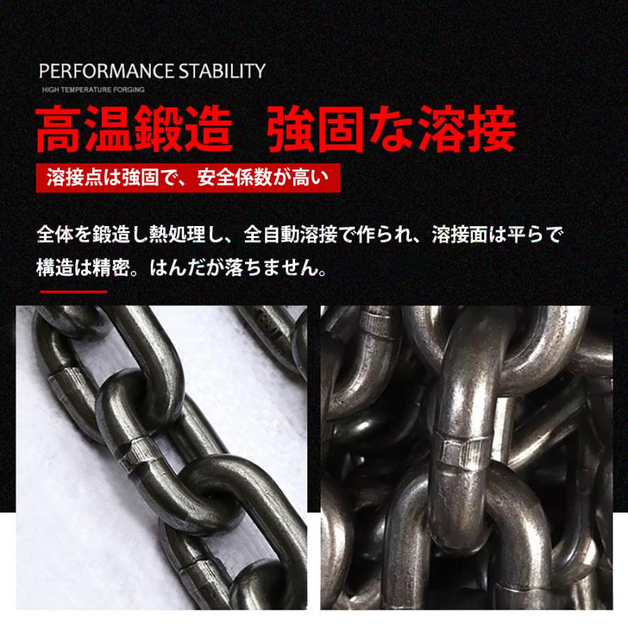 スリングチェーン3t 1本吊り 1m 耐荷重3t? スリングフックタイプ スリングチェーン3t 1本吊り 1m 耐荷重3t? スリングフックタイプ