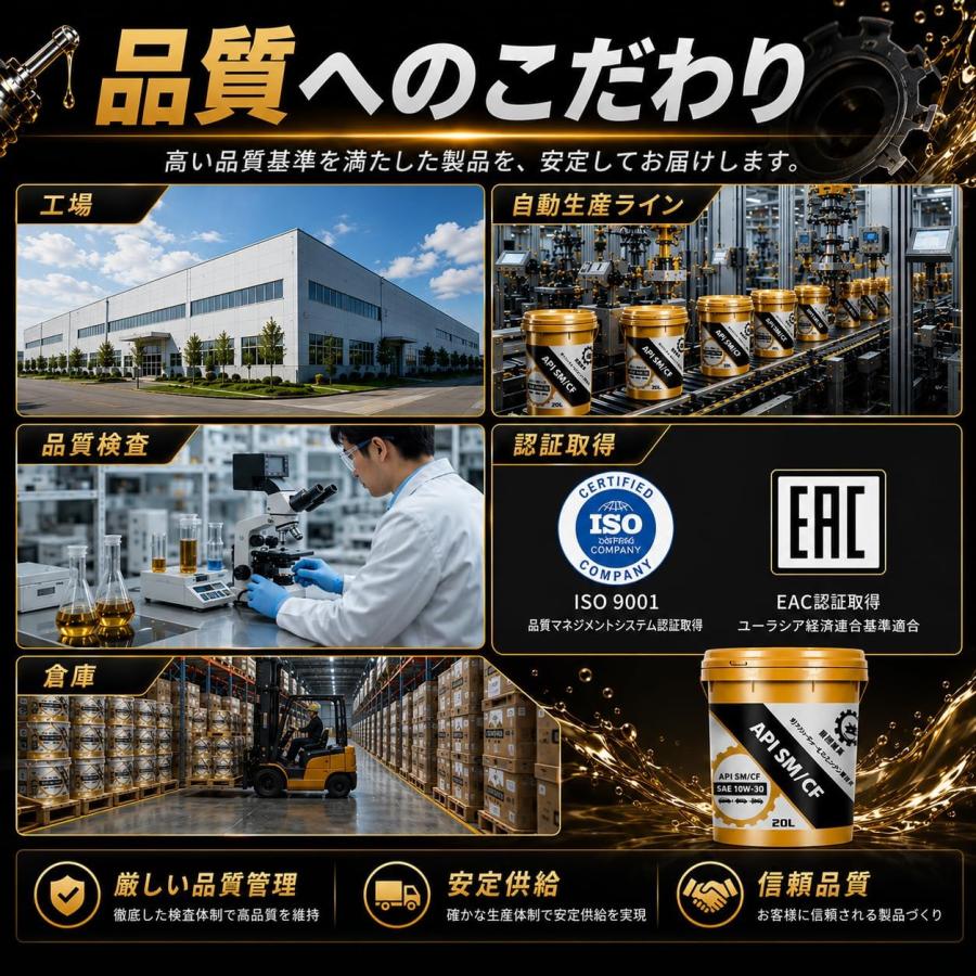 エンジンオイル SM/CF SAE 10W-30 20Lポリ容器 ガソリン・ディーゼル
