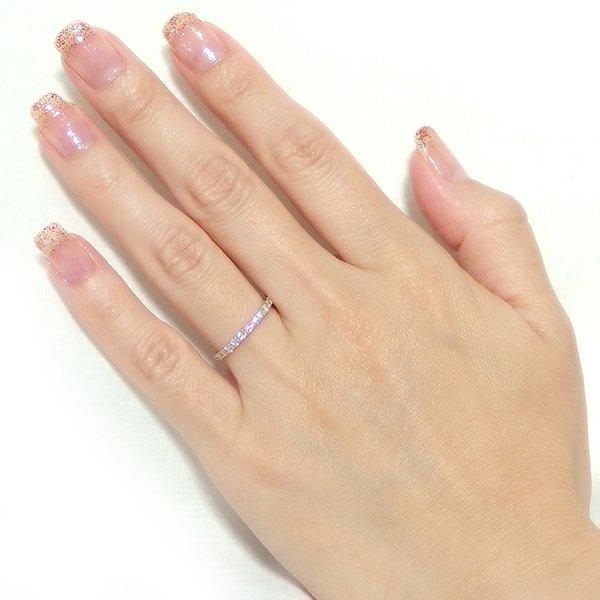 【最終】 ダイヤモンド リング ハーフエタニティ 0.5ct K18 ピンクゴールド 8.5号 0.5カラット エタニティリング 指輪 鑑別カード付き 【PE9873060704】(35615円)