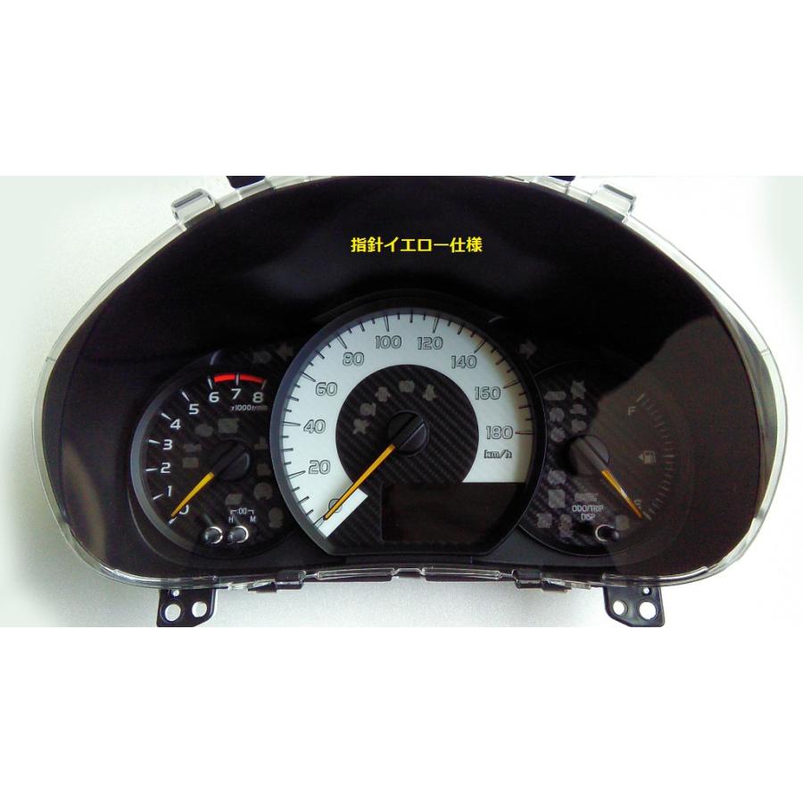 メーターパネル ヴィッツ 黒 カーボン 黒白 DBA NSP130 Vitz 銀 RS G's